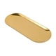 thumbnail image 3 of Bandeja para servilletas y toallas, bandeja decorativa ovalada para tocador, para artículos pequeños, baratijas y joyas. Oro, 3 of 9