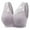 Gray, variant on fheaev Front Closure Bras For Women Post Surgery Brassiere Plus Size Full Coverage No Underwire Comfort Wireless Snap Closing Bra Convenient Everyday Bra Front Button Bras Front Buckle Corset Bra