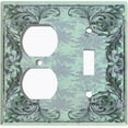 thumbnail image 4 of Metal Light Switch Plate Cover Elegant Green Grape Vine Damask Frame FRA049, 4 of 13