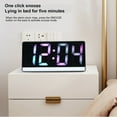 thumbnail image 4 of 2025 Latrodar Luminous Mirror Electronic Clock ,Digital Alarm Clock with Silent Design, Student Electronic Alarm Clock ,Large Screen,Large Capacity Battery,for, 4 of 5