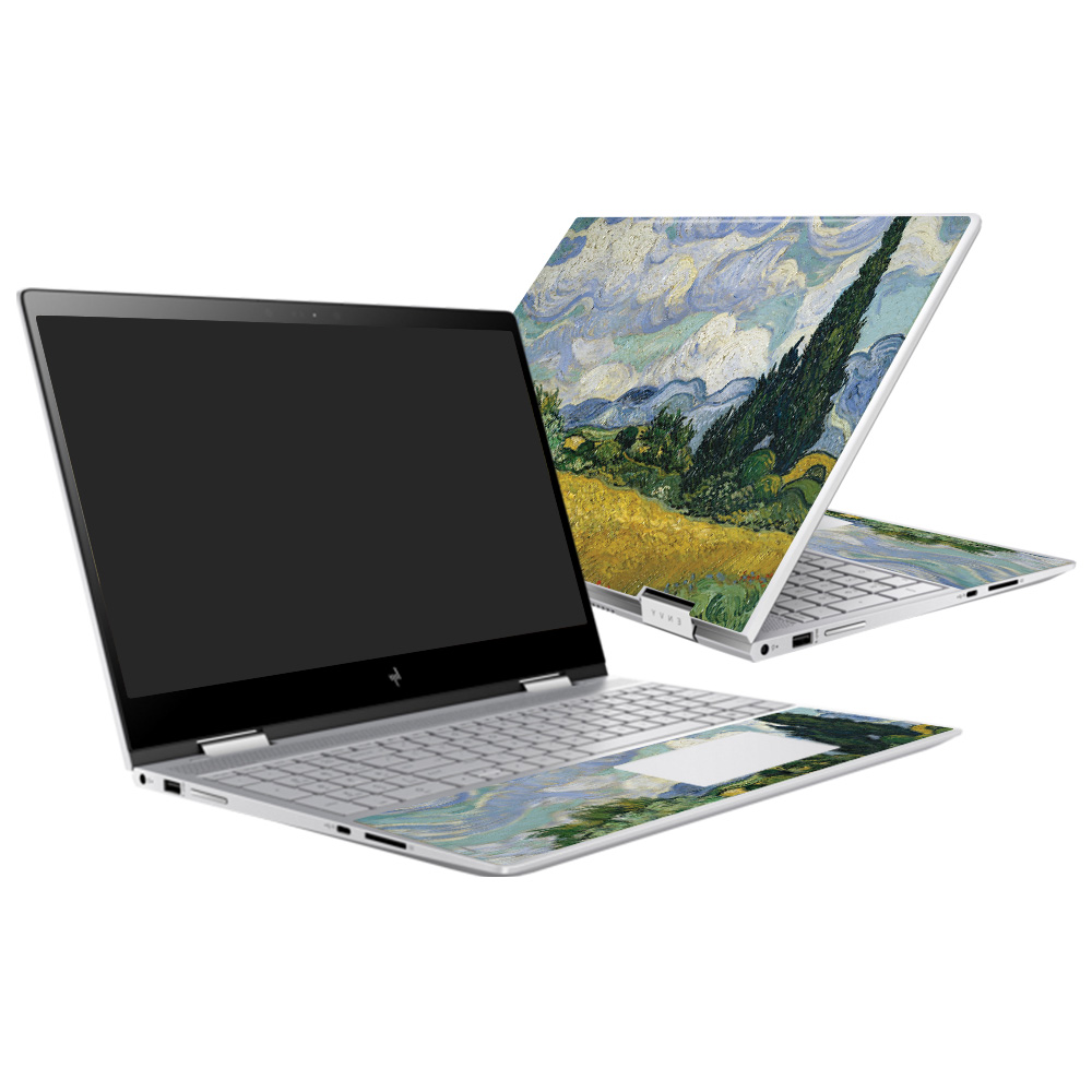 Skin For HP Envy x360 15" (2017) Wheatfield With Cypresses