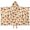 Mushroom and Chanterelle Cream Pattern, variant on Mushroom and Chanterelle Cream Pattern Hooded Bath Towel Wrap for Teens Ages 3 To 12, Soft Lightweight Quick Dry Microfiber Bath Beach Pool, 50"x30"