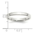 thumbnail image 5 of 925 Sterling Silver 3mm Bevel Edge Band Ring Size 10.5, 5 of 7