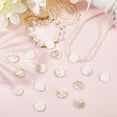 thumbnail image 3 of 2 Strands 42pcs 16mm Natural Freshwater Shell Beads Flat Pearl Spacer Beads Small White Summer Smooth Loose Spacers Findings for Jewelry Earrings Necklaces Bracelets DIY Craft, 3 of 4