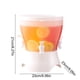 thumbnail image 3 of Tetera de agua fría con dispensador de 3 sabores para el hogar, jarra de plástico de gran capacidad con base giratoria, garrafa apta para frigorífico para zumos, agua hervida, fiestas, 3 of 6