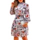 thumbnail image 1 of WILLBEST Vestidos Vestido Largo de Cuello Alto con Volantes y Estampado Floral Dulce para Mujer Fresco y con Estilo Extra Grande, 1 of 3