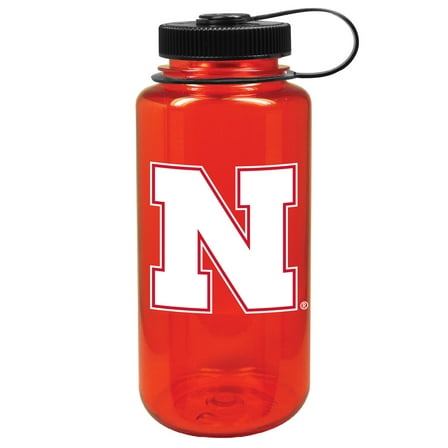 Scarlet Nebraska Huskers 32oz. Nalgene Sustainable Wide Mouth Water Bottle