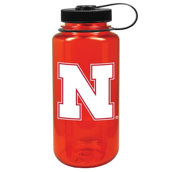 Scarlet Nebraska Huskers 32oz. Nalgene Sustainable Wide Mouth Water Bottle