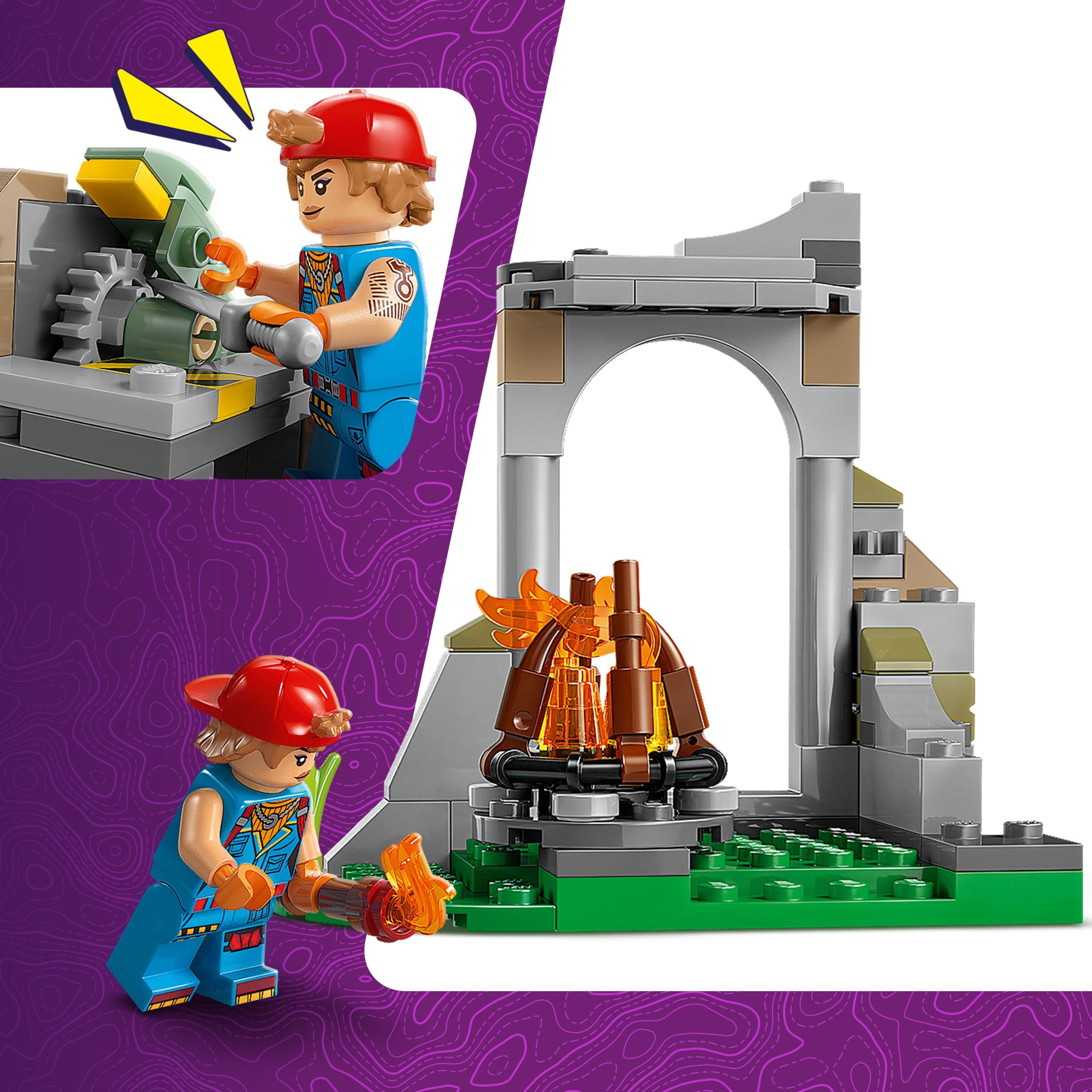 LEGO Fortnite Le Camp de Peely et Sparkplug, Ensemble de Construction de Jeu Vidéo 77075 LEGO Le camp de Peely e 77075