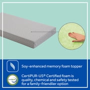 Sealy Butterfly Premium Firm Foam Crib Mattress and Toddler Mattress, Hospital-Grade Cover