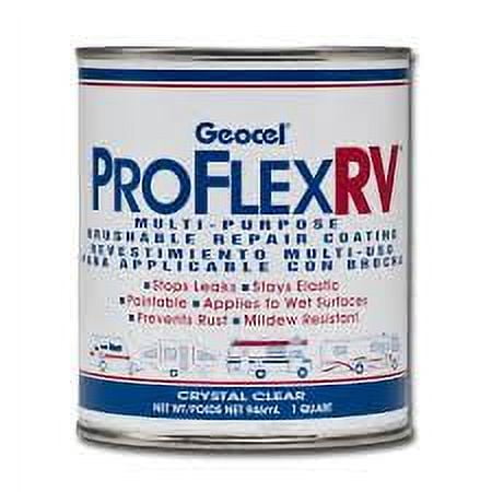 Geocel 1 Qt. Pro Flex RV Multi-Purpose Brushable Repair Coating in Clear Geocel 1 Qt. Pro Flex RV Multi-Purpose Brushable Repair Coating in Clear