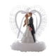 thumbnail image 2 of Adorno de resina para tarta de boda, moderno y sencillo, para novio y novia Amor de cristal pequeño, 2 of 8