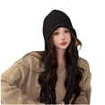 thumbnail image 2 of Babysbule Hats for Women Winter Winter Knitted Hats Fashion Cold Hat Cute Outdoor Warmth Thick Woolen Hats, 2 of 3