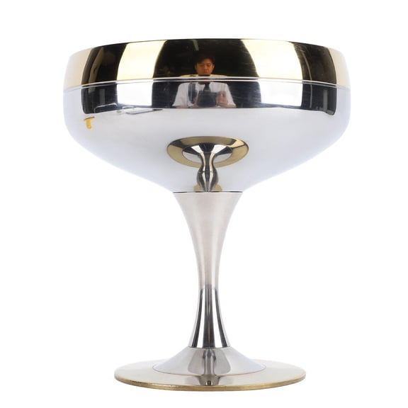 LAZIOEGR 200ml Stainless Steel Drop‑Resistant Martini & Dessert Goblet – Footed, BPA‑Free, Easy‑Clean, Ideal for Cocktails, Ice Cream & Pudding
