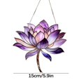thumbnail image 1 of Hot6sl Ofertas Del Día Ventana Colgante de Acrílico Morado para Jardín de Casa., 1 of 1