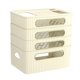 thumbnail image 4 of Estante de enrutador Organizador de escritorio de oficina Estantes Estante de almacenamiento Organizador de enrutador Caja de gestión de cables de Beige 4 Niveles Sunnimix Estante del enrutador, 4 of 8