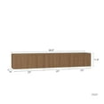 thumbnail image 6 of Barara King Entertainment Center, TV Console Table,Floating TV Stand Wall Mounted with 16 Color LEDs,69" Modern Entertainment Center for 55 60 65" TV, Brown, 6 of 8