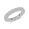 thumbnail image 3 of Round Shape Lab Grown Diamond Reona Eternity Ring For Women | 2 Carat IGI Certified 14K White Gold | FG-VS Quality Friendly Diamonds Eternity Ring Size 4.5, 3 of 5
