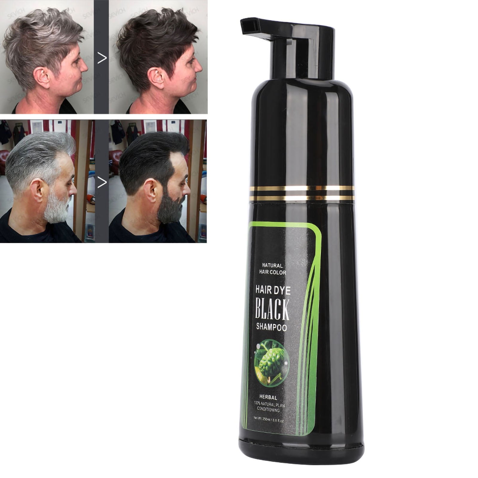 Natural Black Hair Shampoo, Applicability White Hair Removal Dye Hair
