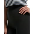 thumbnail image 3 of Hue Women’s Reversible French Terry Ultra High Waist Capri Leggings, Black, Large / X-Large, 3 of 3