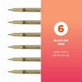 thumbnail image 2 of Sakura Pigma Micron Fineliner Pens - Archival Black Ink Pens - Pens for Writing, Drawing, or Journaling - Black Colored Ink - 08 Point Size - 6 Pack, 2 of 8