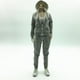 thumbnail image 5 of Conjunto de ropa para figura femenina de 12 pulgadas (escala 1/6): cárdigan con capucha, sudadera, abrigo y pantalones. Gris, 5 of 9