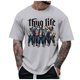 thumbnail image 1 of Playeras Hombre Cuello V Camiseta Casual De Manga Corta Con Estampado Para Hombre Tops De Moda C, 1 of 4