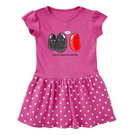 

Inktastic Easter Black Jelly Beans are so Hardcore Gift Toddler Girl Dress