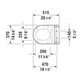 thumbnail image 4 of Duravit 610001001001300 bidet seat white AC100-120V,1/2",w.R, 4 of 4