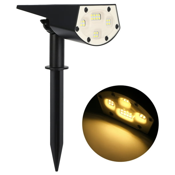 Lámpara solar para exteriores, lámpara solar para césped, lámpara de pared para jardín, luz solar, estética elegante Jadeshay A