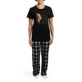thumbnail image 4 of CafePress - Goddess Motto Pajamas - Women's Short Sleeve Print T-Shirt and Pants Dark Cotton Pajama Set, 4 of 7