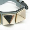 thumbnail image 5 of Pre-Owned Valentino Studs Leather,Metal Charm Bracelet Blue (Good), 5 of 8