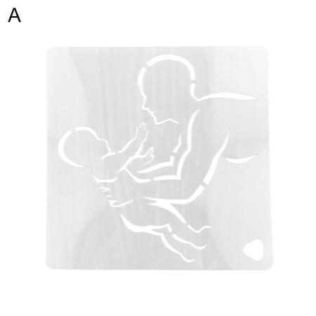 

Meizhencang Cake Stencil Hollow Out Smooth Surface Plastic Love Pregnant DIY Fondant Spray Template Kitchen Supplies