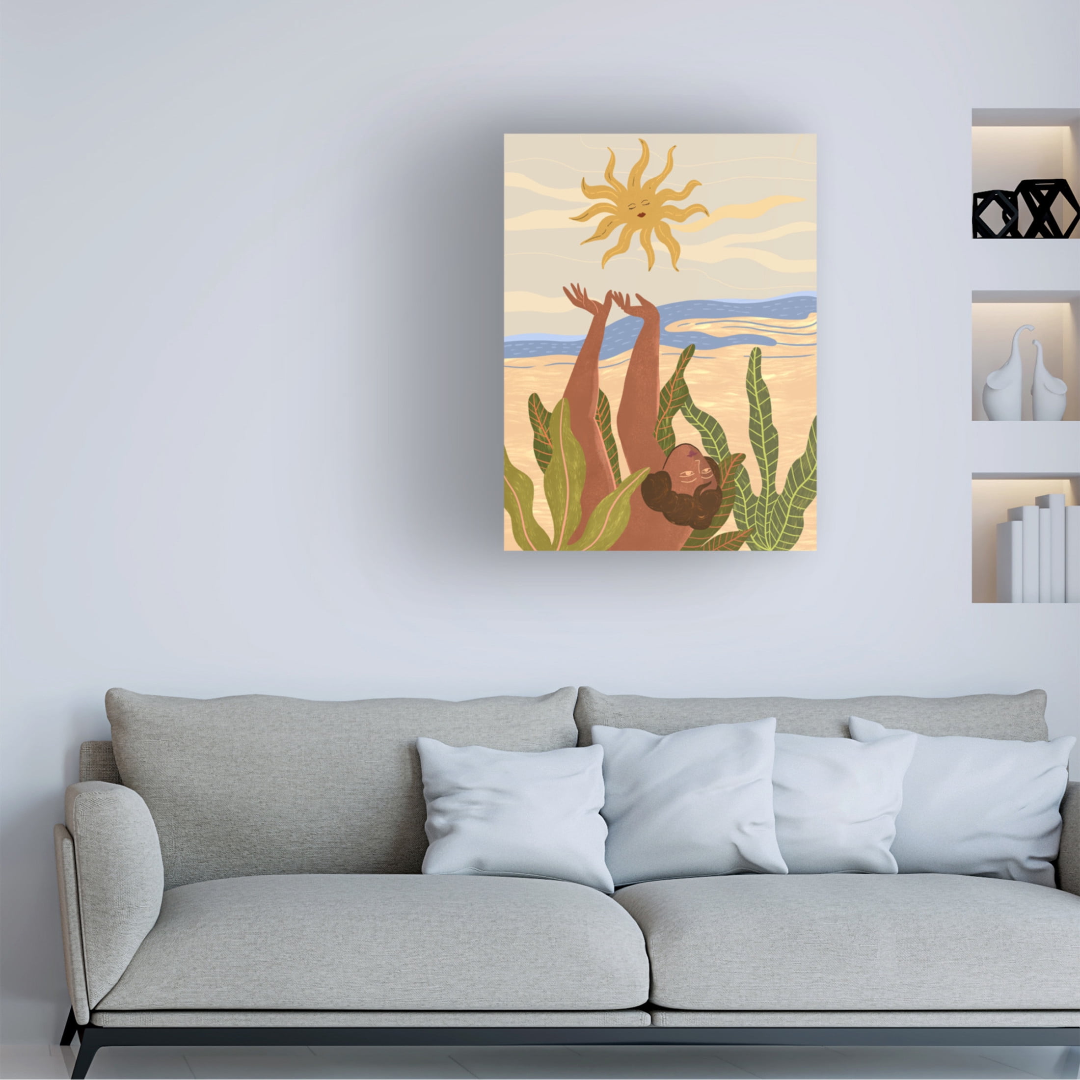 Trademark Fine Art Arty Guava Sun Worship Canvas Wall Art