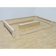 thumbnail image 3 of Base Para Cama Matrimonial Muebles GM Tradicional Desarmable Sin Pintar Madera de Pino Estufada, 3 of 4