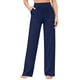 thumbnail image 1 of Pantalones Pierna para Mujer Pantalones Yoga Cintura Alta con Bolsillos Pantalones Deportivos Holgados y Elásticos para Trabajo o para Estar Cómoda en Marino L, 1 of 7