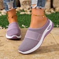 thumbnail image 2 of Rokment Women's Orthopedic Arch Support Clogs Walking Backless Sandals for Plantar Fasciitis Comfortable Breathable Mesh Tennis Non Slip Nursing Work Shoes Purple Size 8, 2 of 6