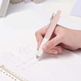 thumbnail image 4 of Slim Gel Pens, Retractable Pens with 0.5Mm Black Ink, Two-Tone Styles for Journaling and Office, Pocket-Sized and Portable Smooth Writing, Pinkish White, 4 of 4