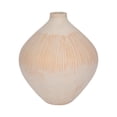 thumbnail image 6 of Decorative Rustic Inspired Glass Vase for Living Room Decor - Elegant Modern Flower Vase for House Accent, Bedroom, and Office Decor - Cute House Vase for Mantel or Table Centerpiece - 14", Ivory, 6 of 10