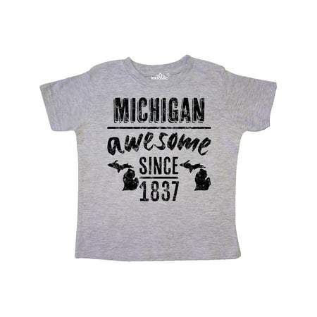 

Inktastic Michigan Awesome Since 1837 Gift Toddler Boy or Toddler Girl T-Shirt