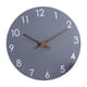 thumbnail image 5 of Reloj de pared sin tictac, moderno, minimalista, silencioso, decoración de arte de pared, fácil de colgar. Gris, 5 of 9