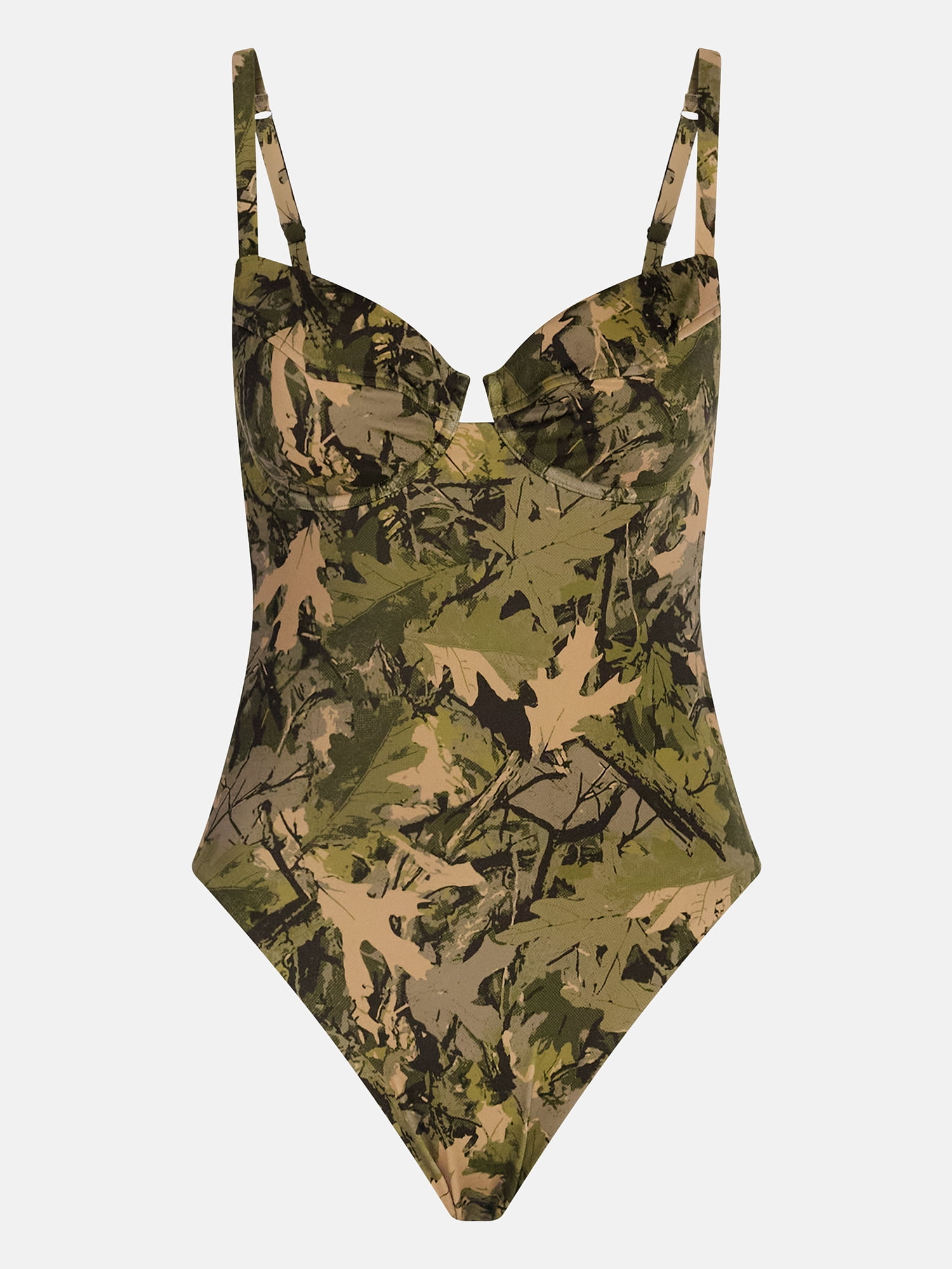 Kacey Lee Women's and Women's Plus Underwire One Piece Swimsuit with Seaming, Sizes XS-3X