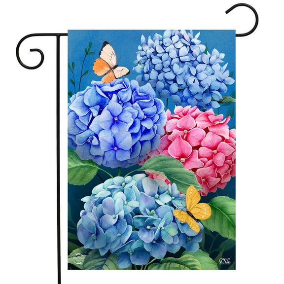Briarwood Lane Colorful Hydrangeas Garden Flag