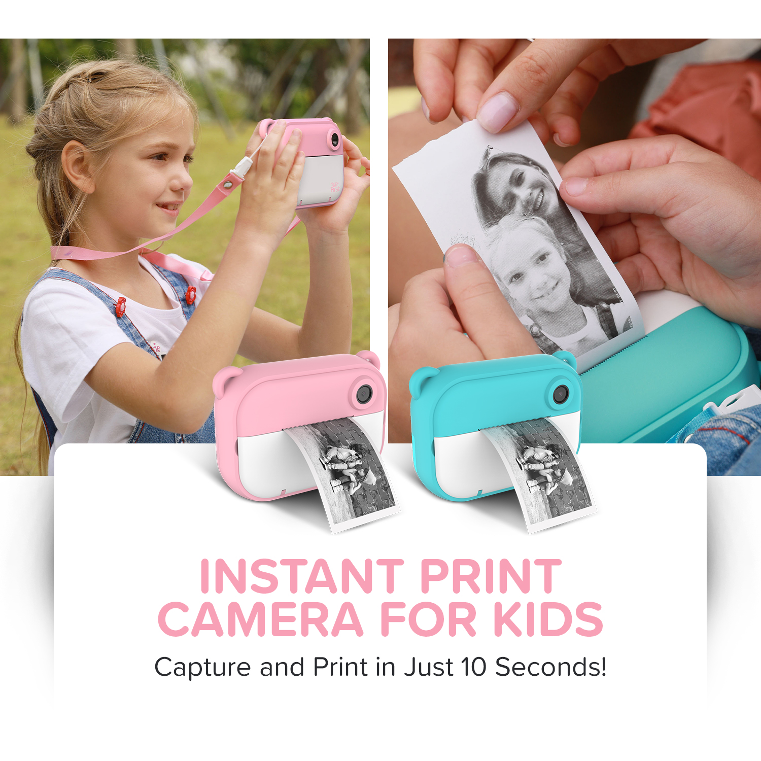 myFirst Insta 2 Kids Instant Print Camera 12MP Pink photo 5