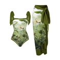 thumbnail image 1 of Beach Spa Swimsuit Three-Piece Set French Retro One-Piece Bikini, 1 of 1