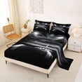 thumbnail image 2 of Castle Fairy Football Print King Sheets 4pcs, Ball Game Bedding, Black White Gray,1 Fitted Sheet, 1 Flat Sheet and 2 Pillowcases, 2 of 6