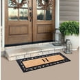 thumbnail image 5 of A1HC First Impression Exclusive Hand Crafted Myla Monogrammed Entry Doormat, Rubber Coir Mat Large Double Door Size - 18" x 48", 5 of 8