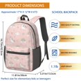 thumbnail image 3 of Unicorn and Star Pink Pattern 17" School Backpacks for Teens,Waterproof Oxford Fabric,S-Shape Padded Straps for School,Travel,Hiking,Camping, 3 of 6