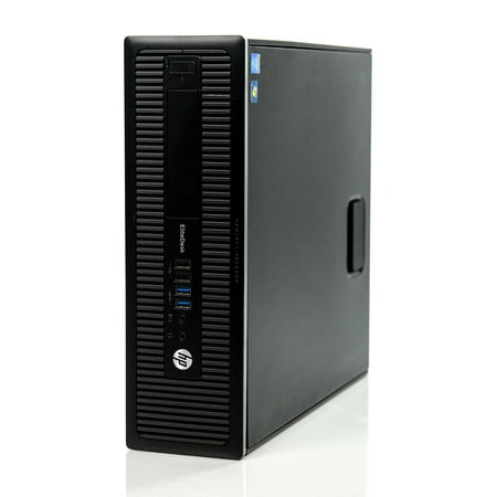 HP Prodesk 400 Desktop Computer, Intel Core i5-4570, 8GB RAM, 128GB SSD, Windows 10 Home, Black, N7202433