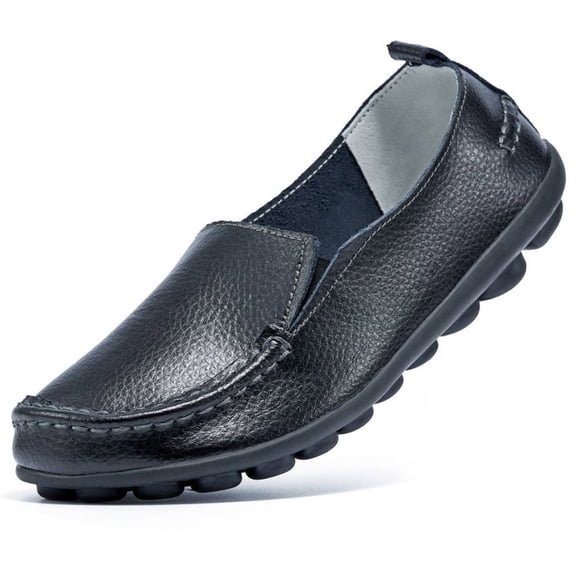 Ablanczoom Loafers Womens Flats Comfort Walking Shoes Woman Casual Sneakers No-Slip Leather Dress Shoe
